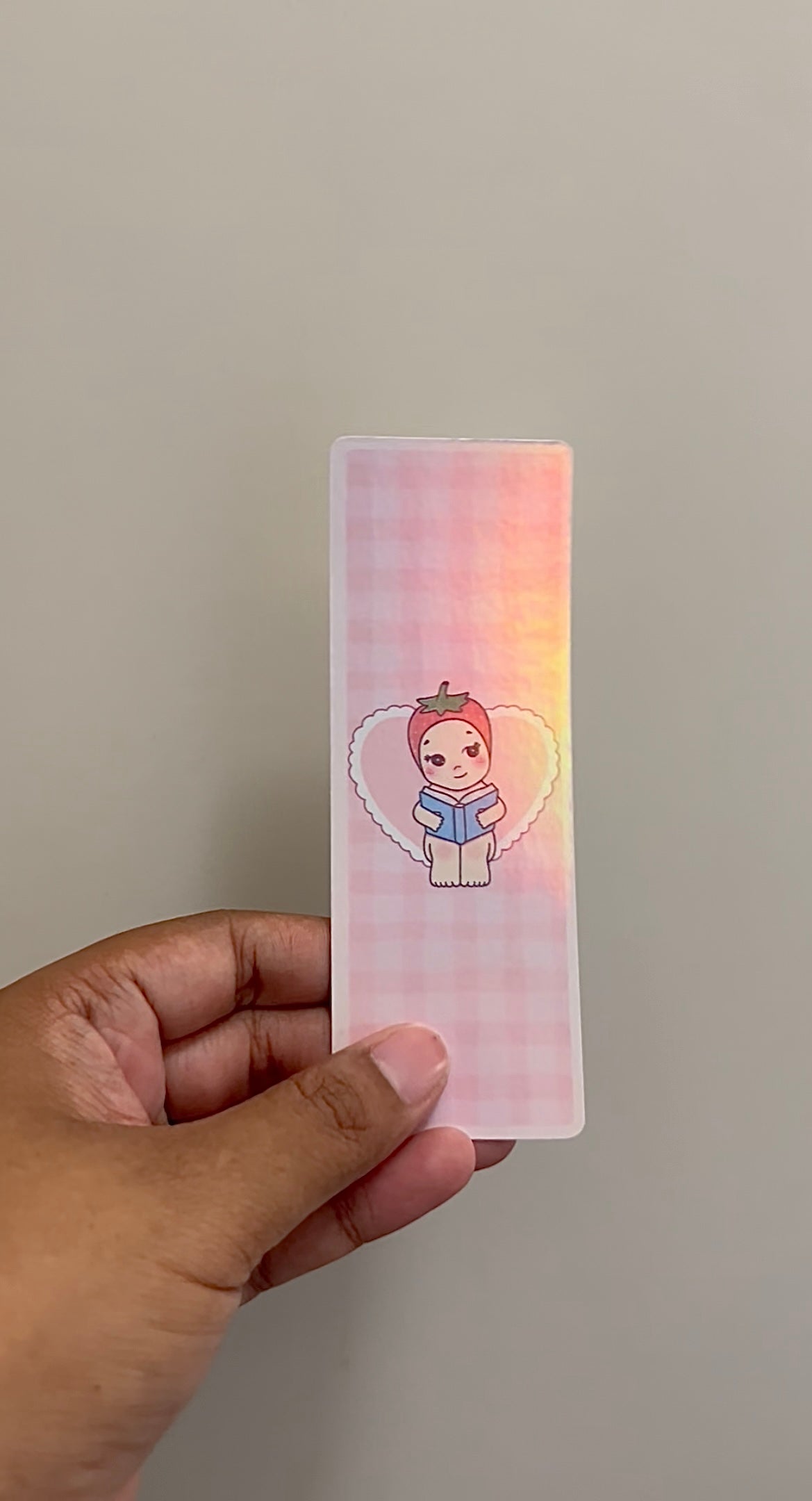 Sonny Angels Strawberry Paperback Bookmark