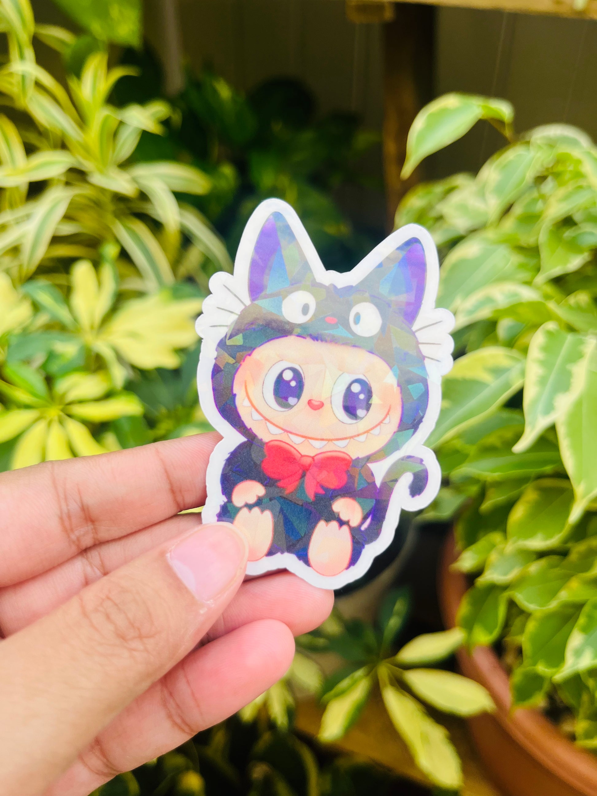 Jiji Labubu Holographic Mini Sticker