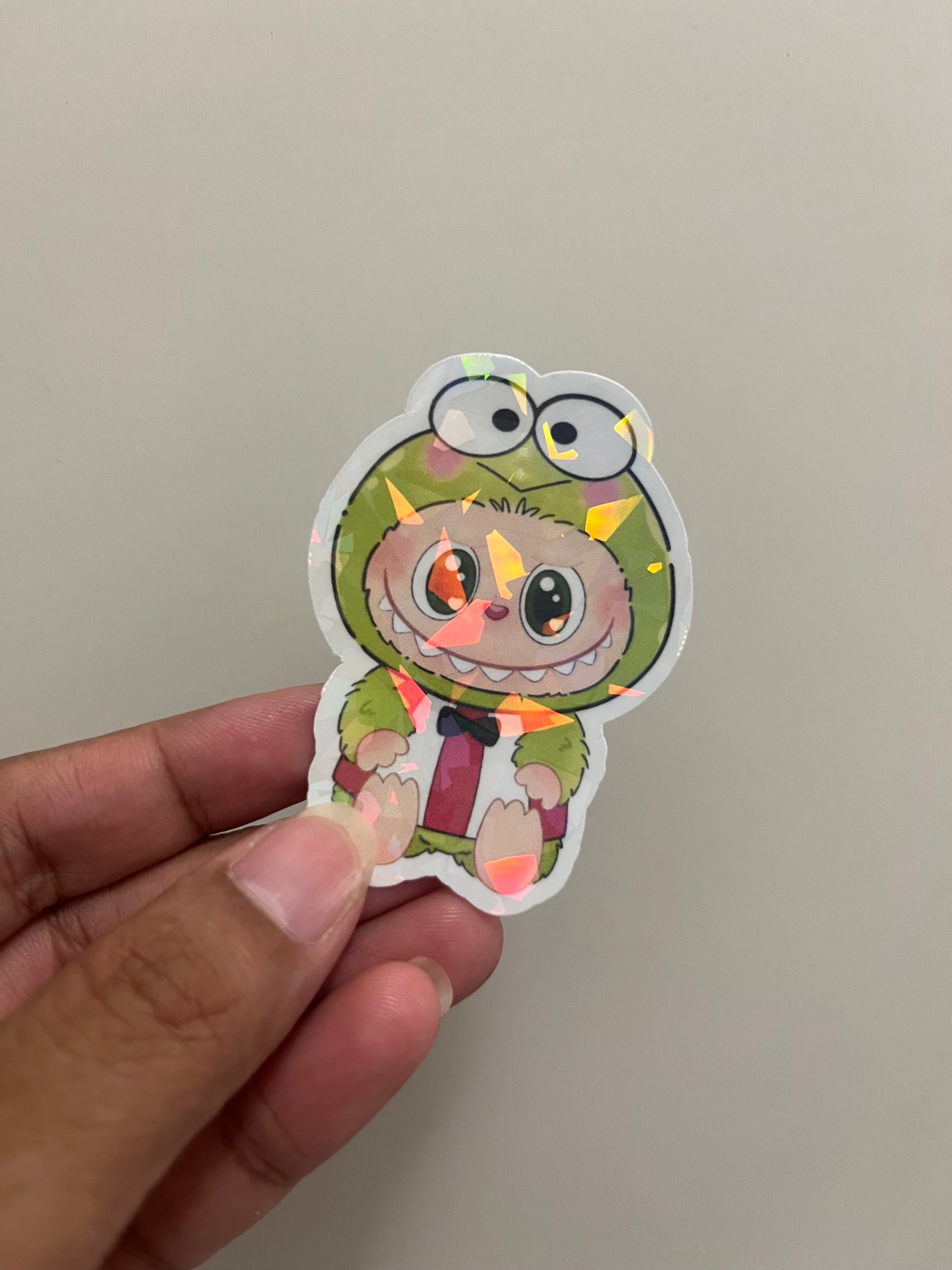 Kero Labubu Mini Holographic Sticker