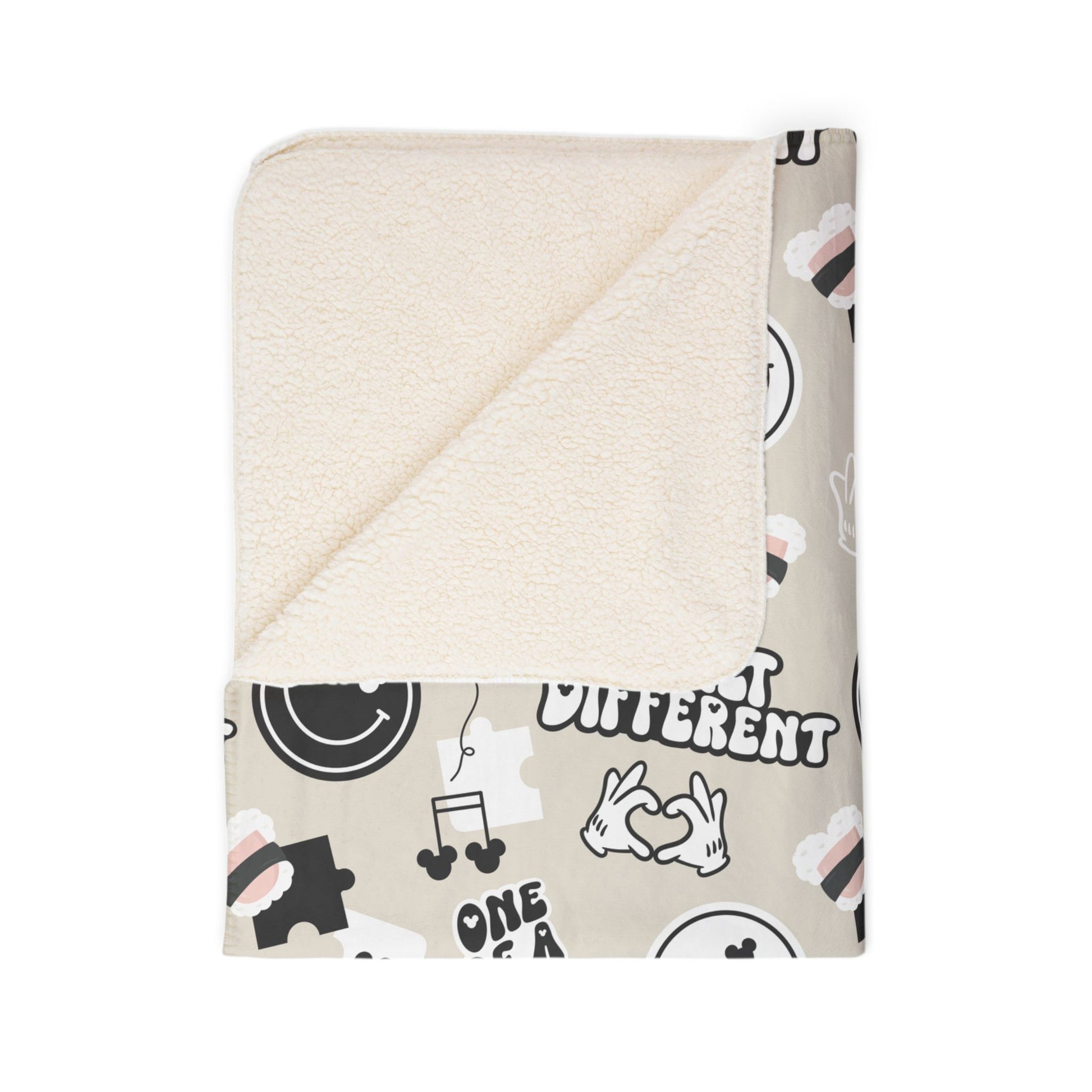AUWSOME Sherpa Blanket (BEIGE)