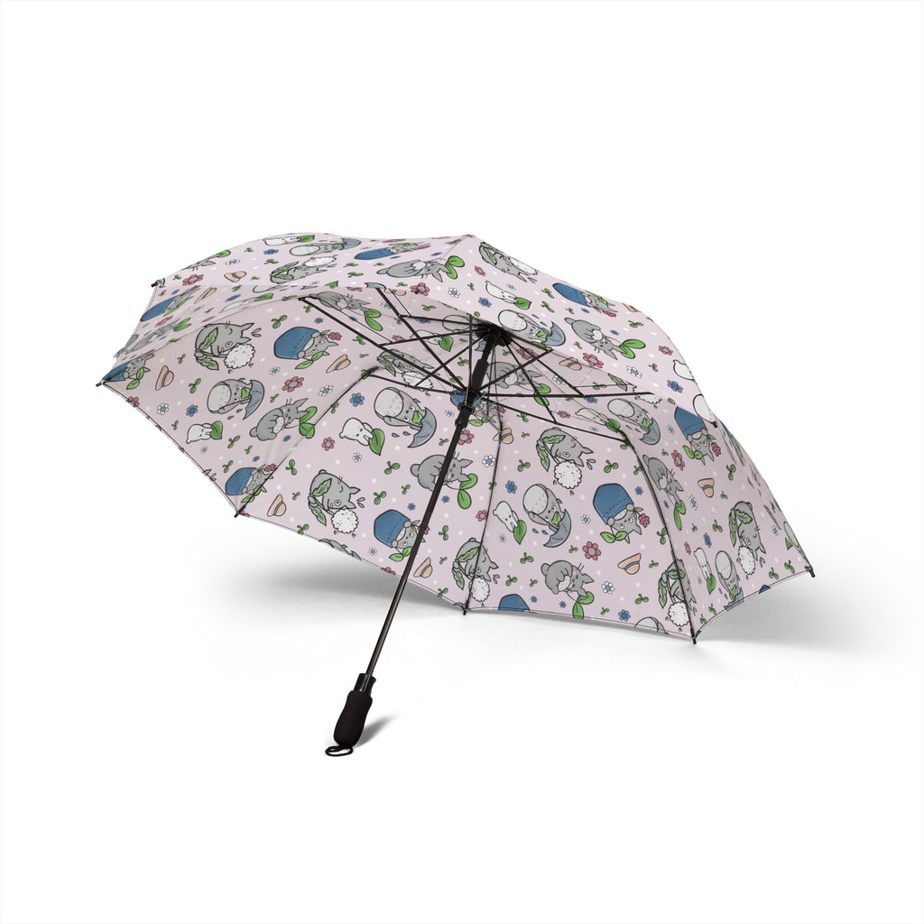 Spring Showers with Totoro — Semi-Automatic Compact Rain Umbrella