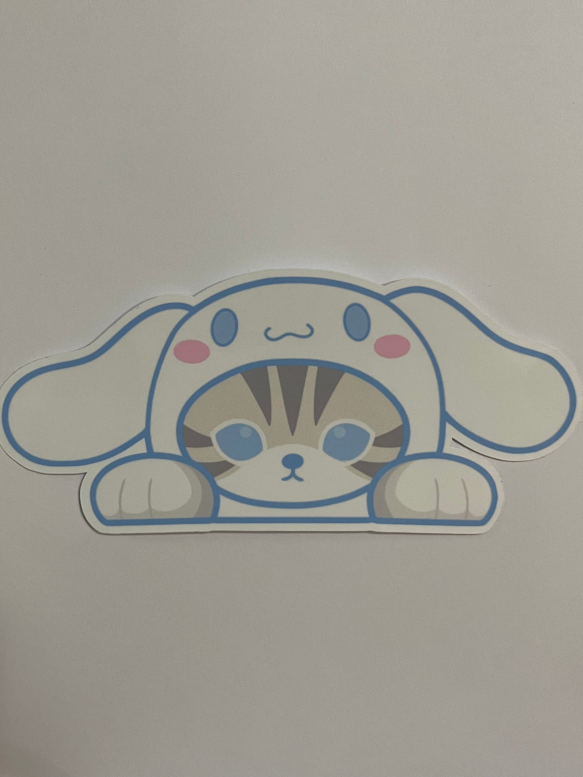 Cinnamoroll x Mofusand Peeker Sticker