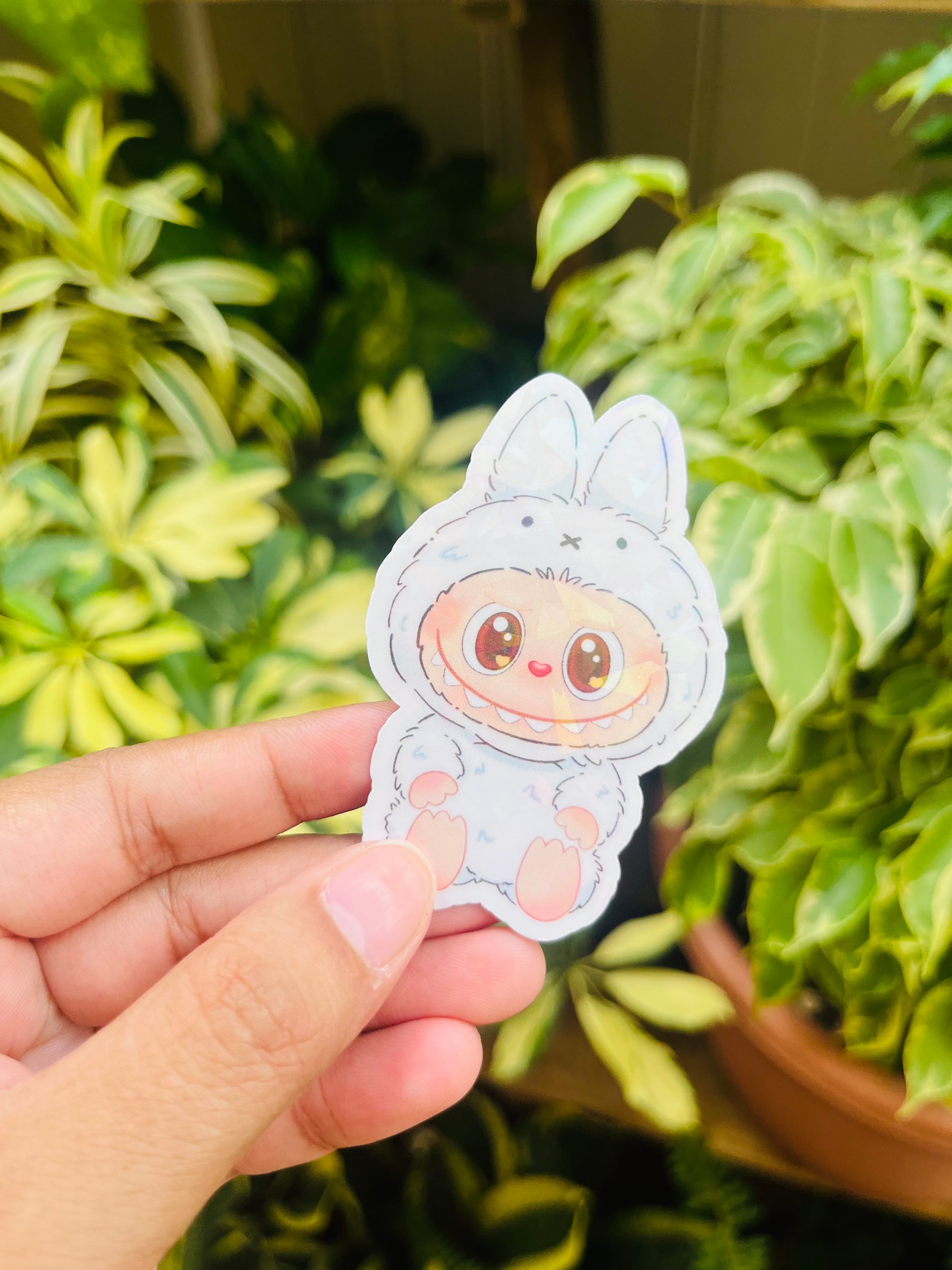 Miffy Labubu Holographic Mini Sticker