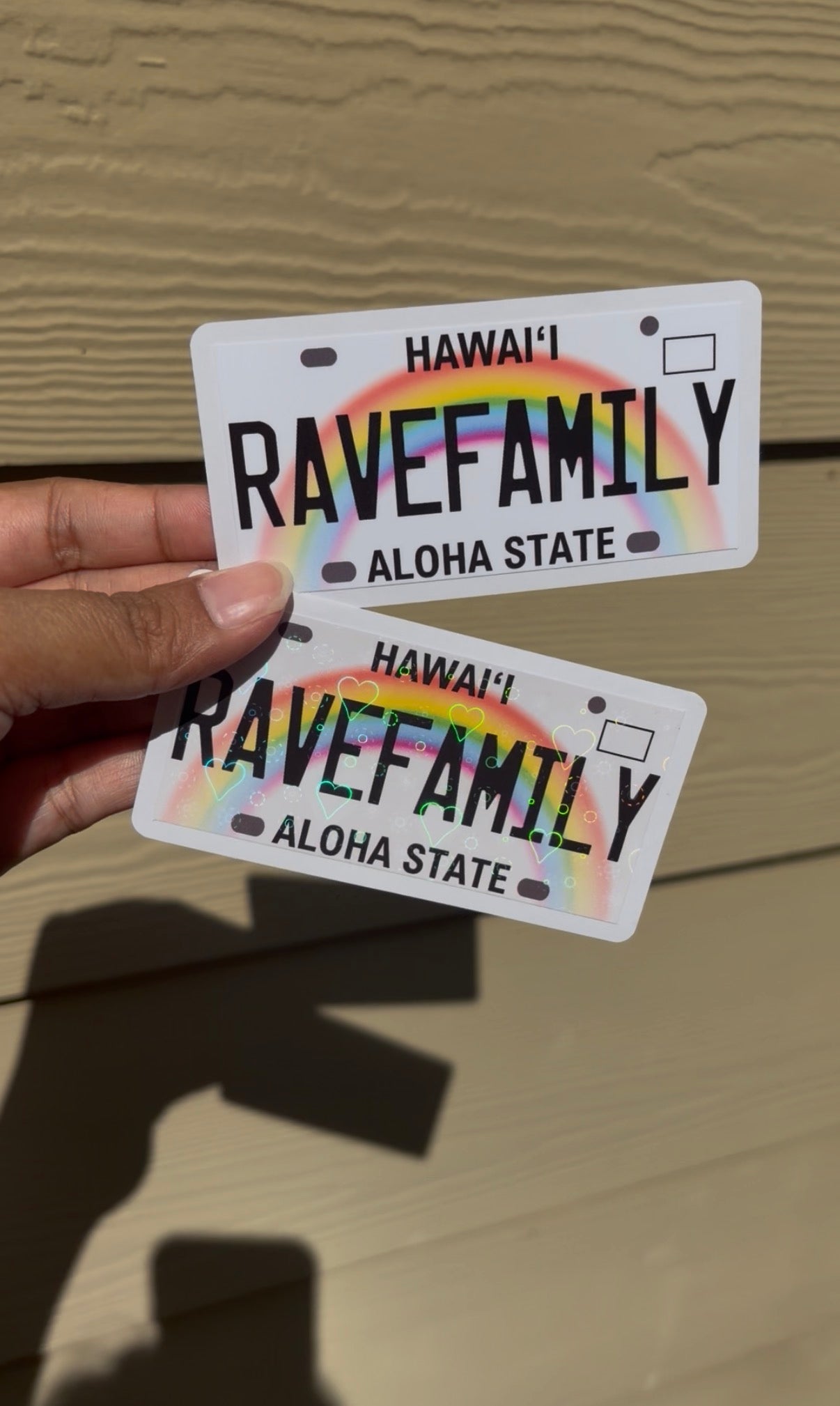 HI RAVE FAM Stickers