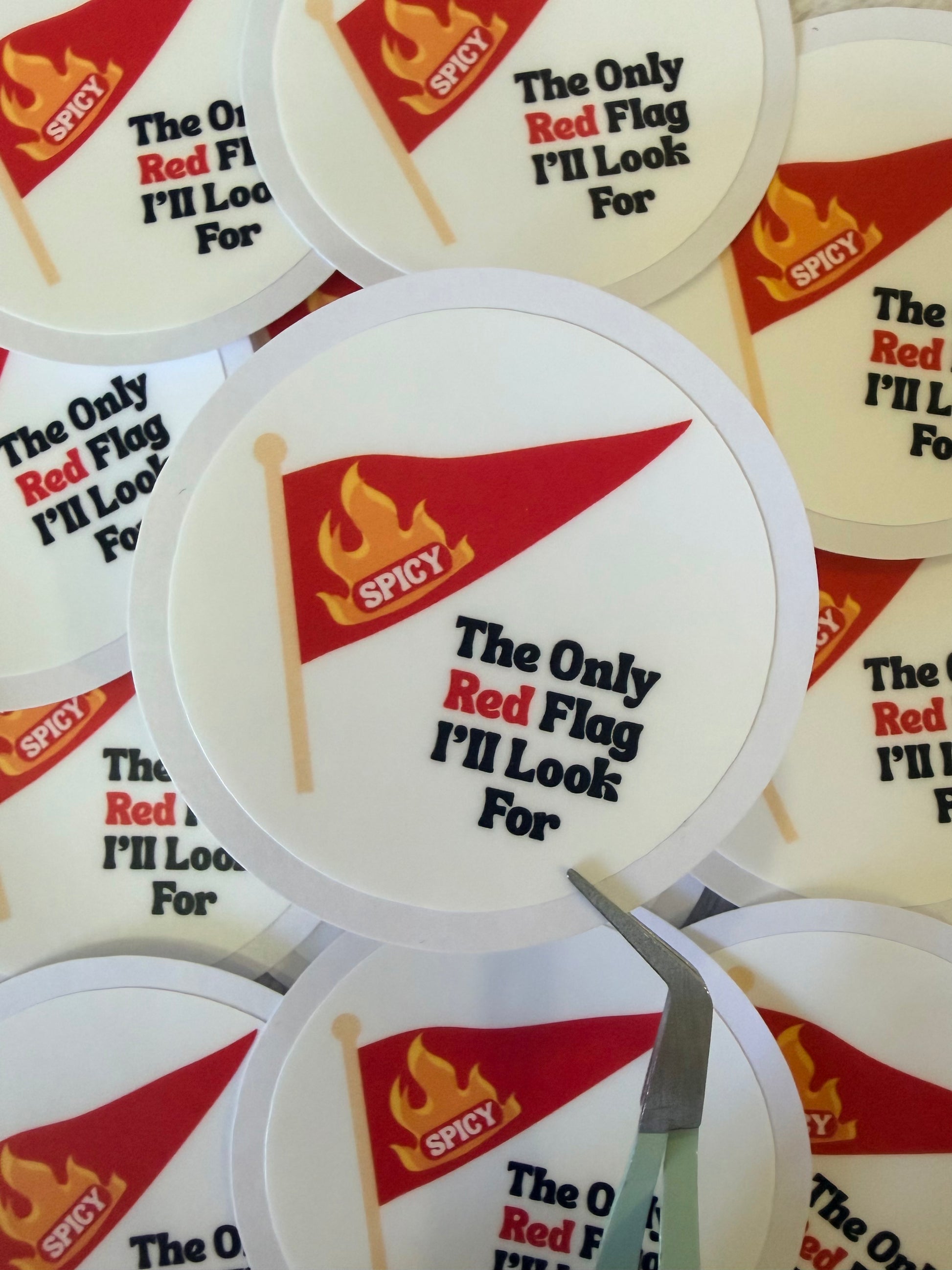 Spicy Red Flag Sticker