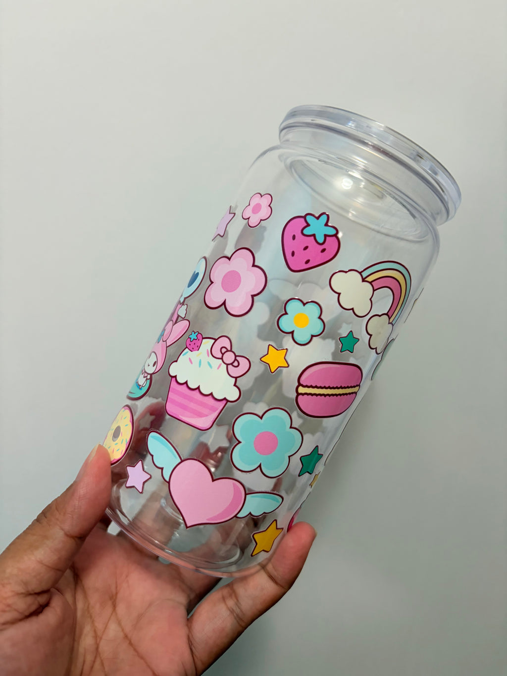 Sanrio Pink Plastic Cup