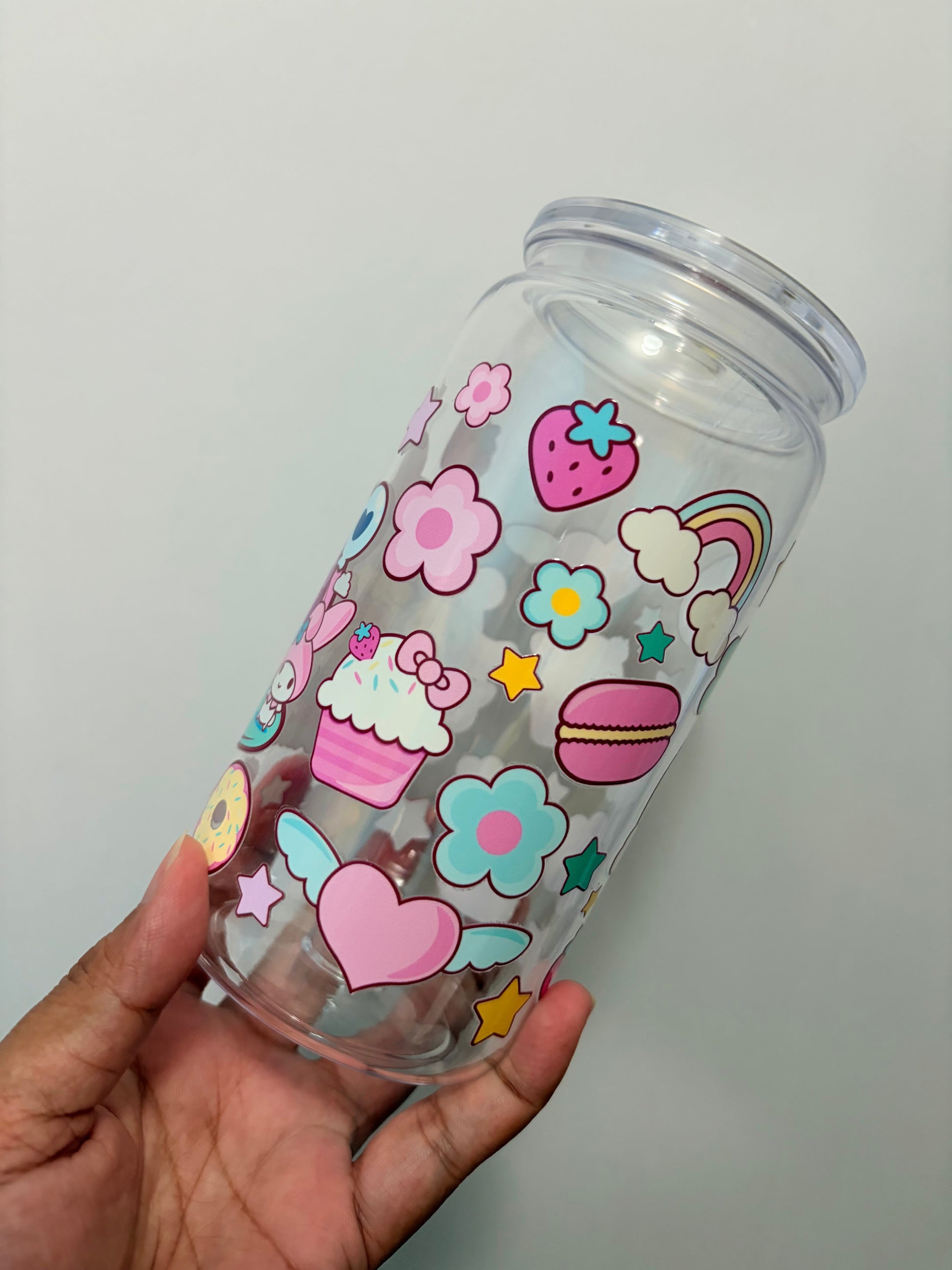 Sanrio Pink Plastic Cup