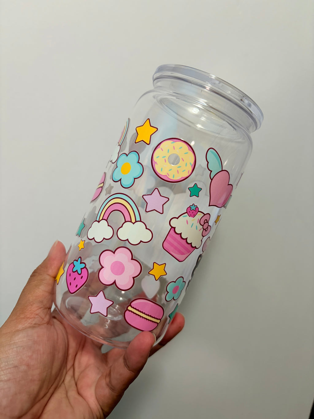 Sanrio Pink Plastic Cup