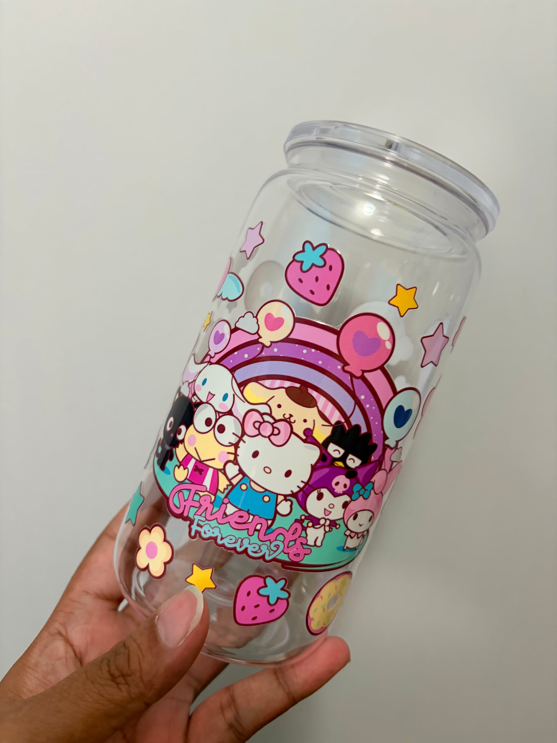 Sanrio Pink Plastic Cup