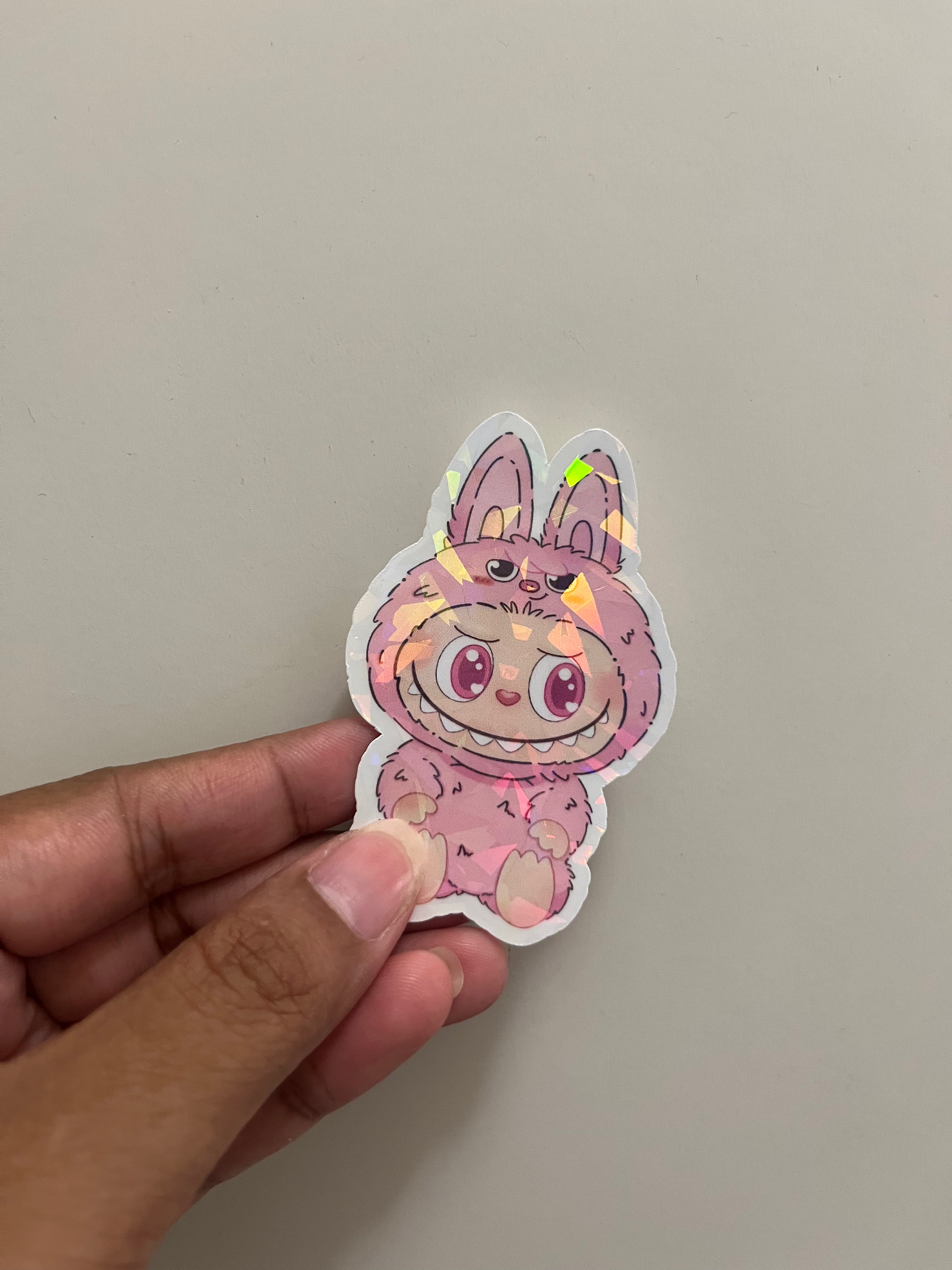 Dwaekki Labubu Mini Holographic Sticker – Chango Crafts