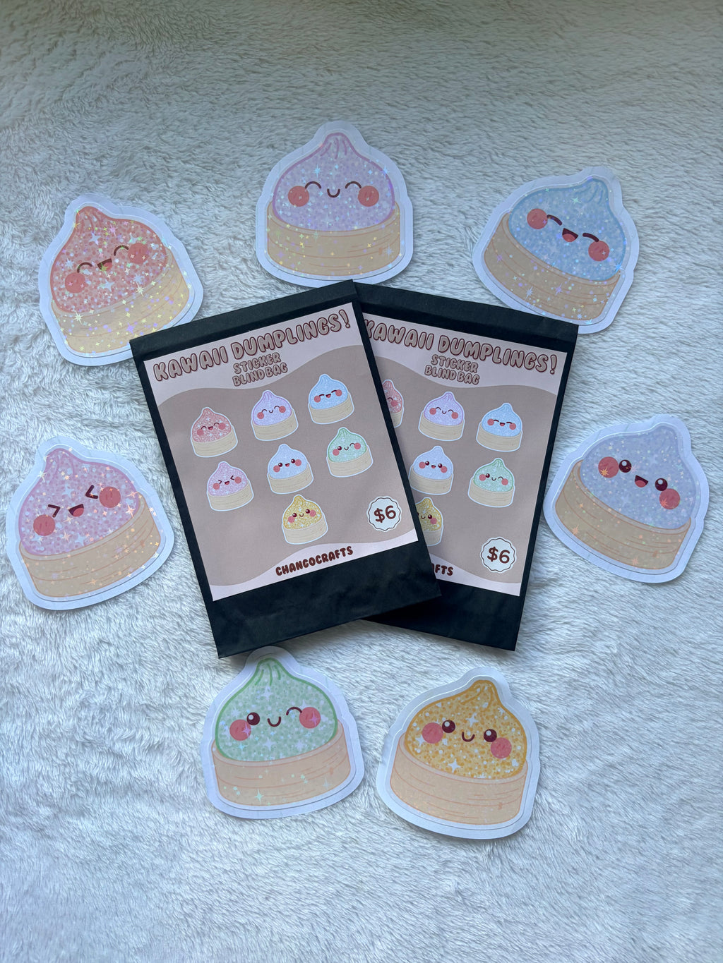 Kawaii Dumplings Sticker Blind Bag