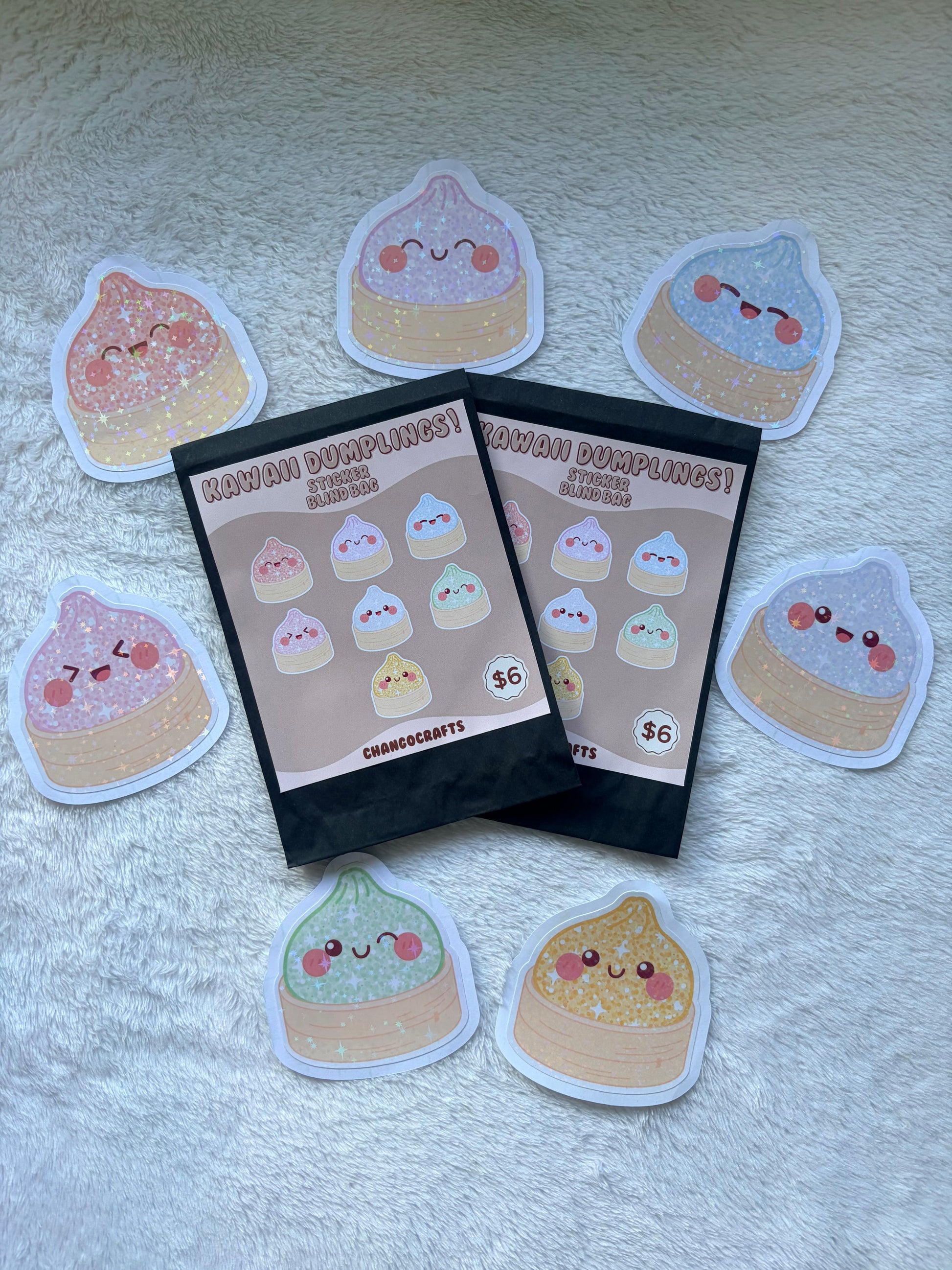 Kawaii Dumplings Sticker Blind Bag