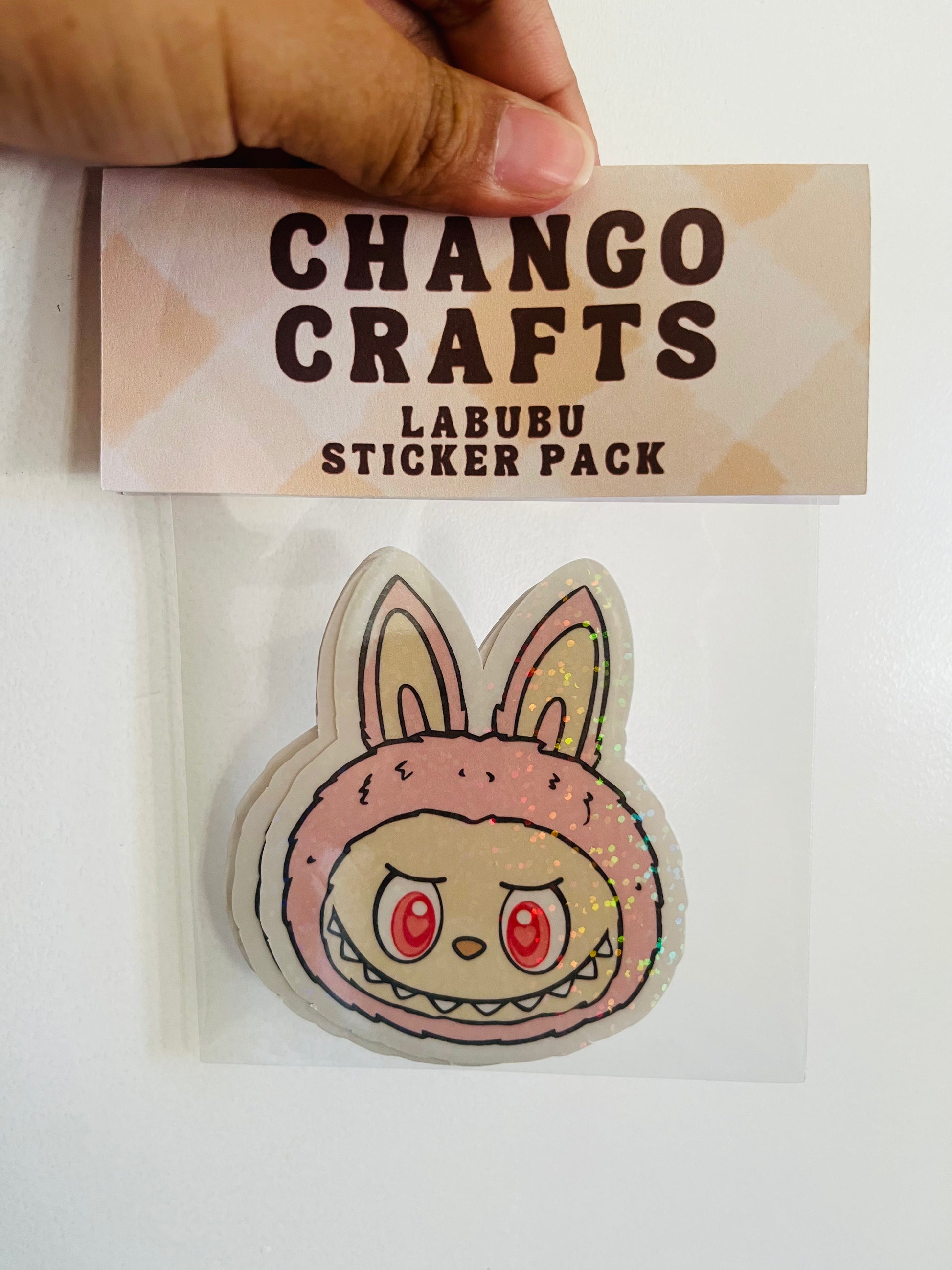 Labubu Holographic Sticker Pack