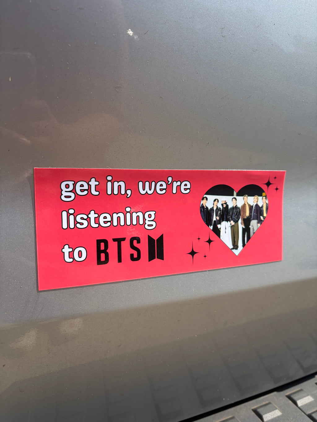 Get in we're listening to BTS